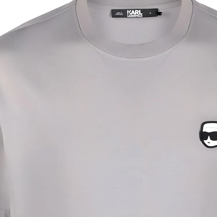KARL LAGERFELD Ikonik 2.0 Logo-patch T-shirt-6