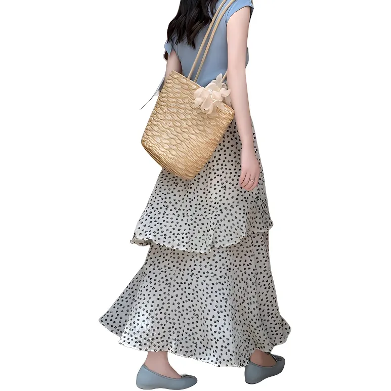 Garbege Casual Long Skirt Women's-1