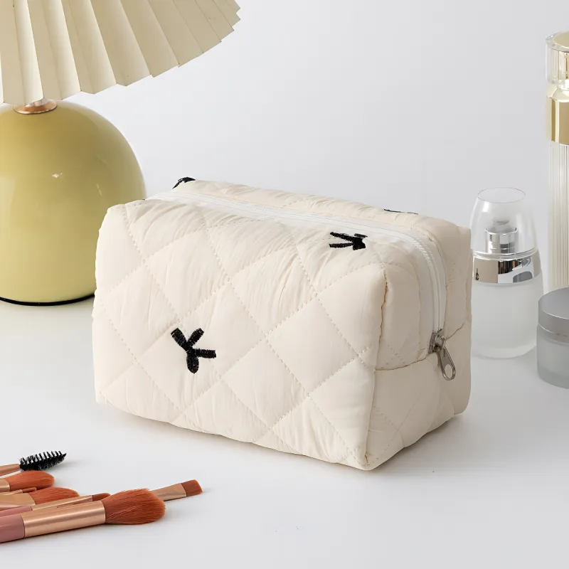 Love Of Wormwood Bowknot Makeup Bags Portable Storage-6