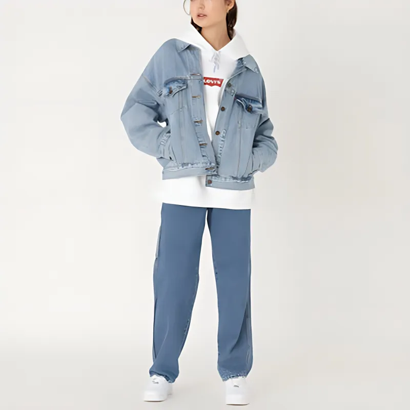 Levis Denim Jackets Women's Light Indigo-4