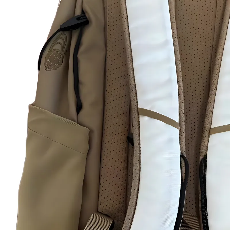 Arcteryx BEAMS Collaboration Mantis Nylon Backpack Regular Unisex Orange Khaki White-4