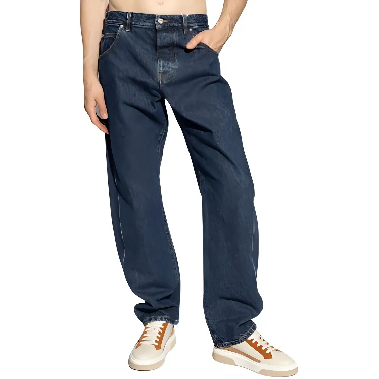 Ferragamo Medium Wash Straight Leg Jeans-2