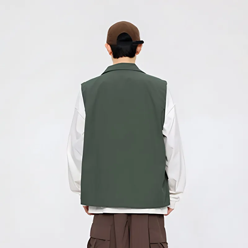 JINBEILE Vests Unisex-11