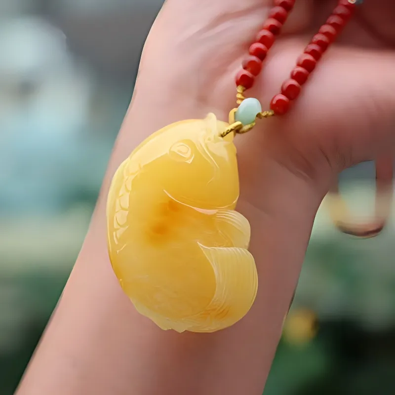 Xifeng Building Beeswax Necklaces Unisex-1