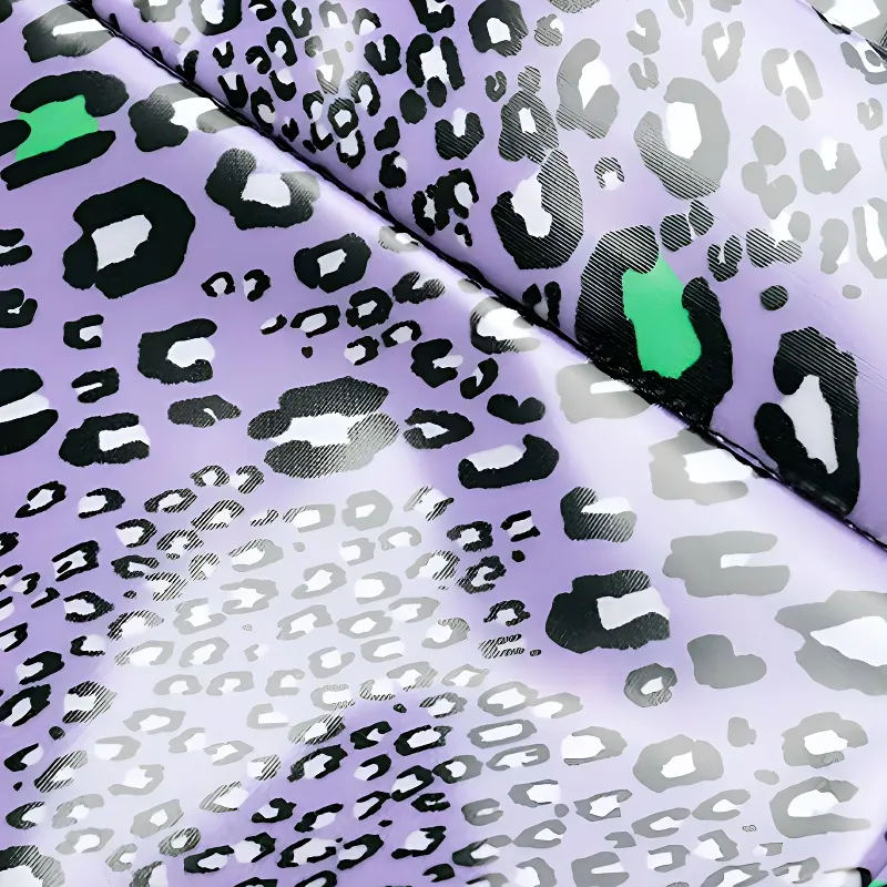VERSACE Leopard Print Leggings 'Lilac'-4