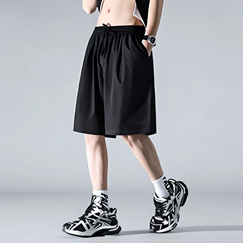 K411 Casual Shorts Unisex Black-3