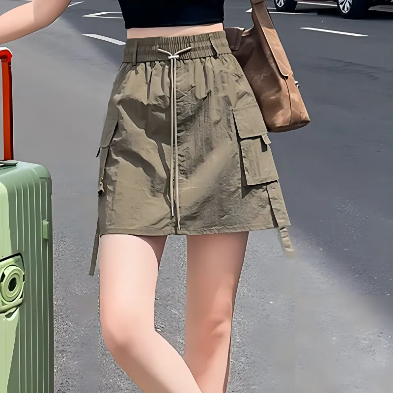 TUSHIFEI Cargo Short Skirts Women's-7