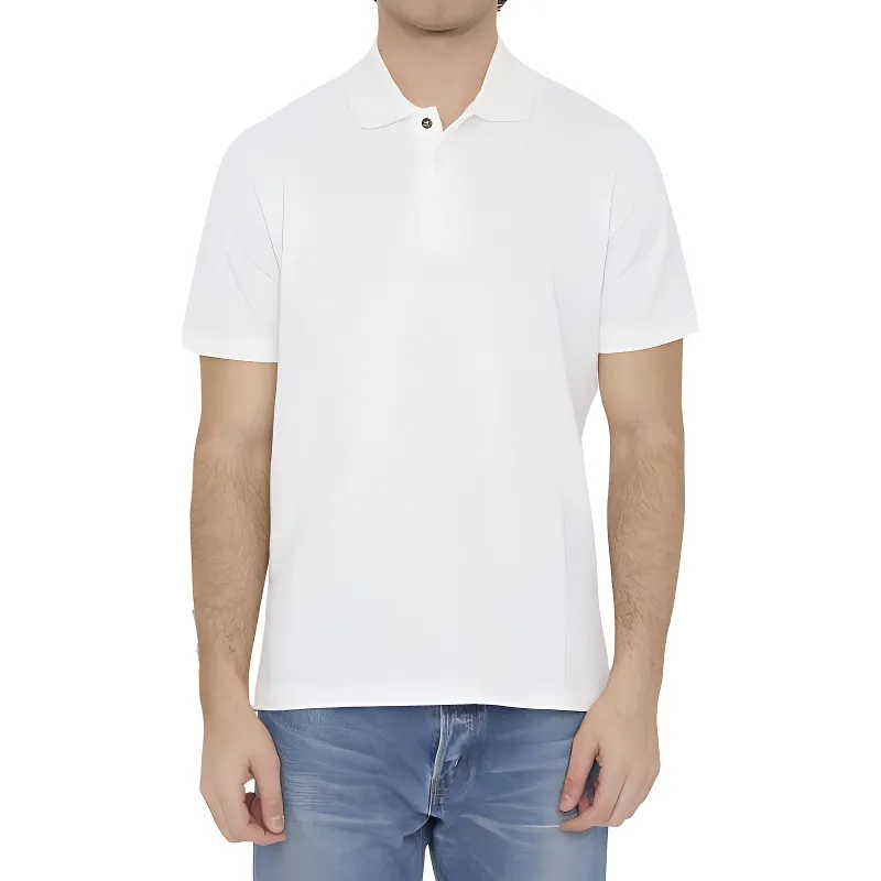FENDI Short Sleeved Straight Hem Polo Shirt-1