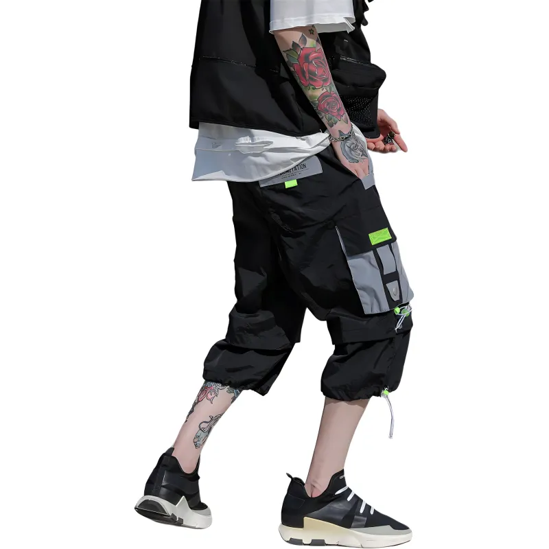 SZSX Cargo Shorts Unisex Black-2