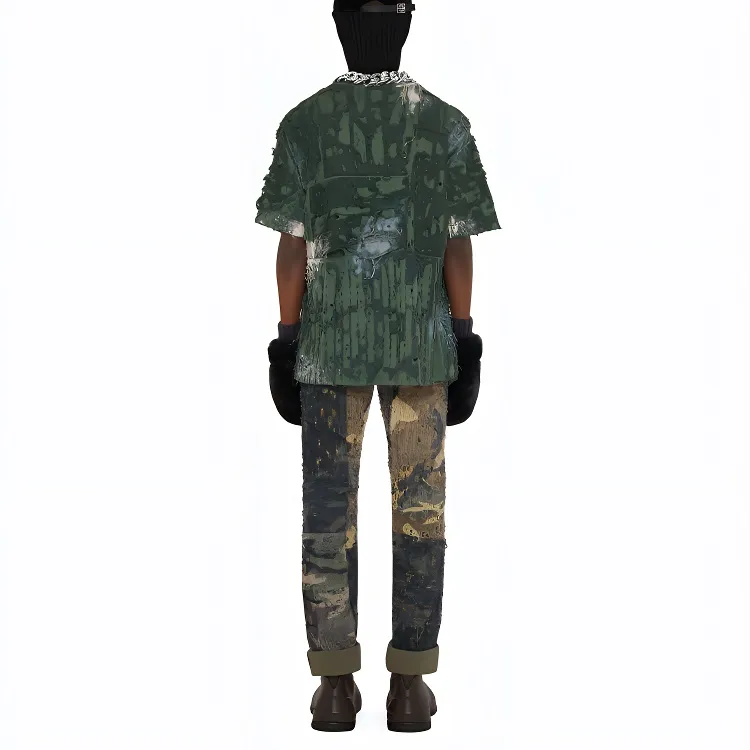 Givenchy T Shirts Men Forest Green-2