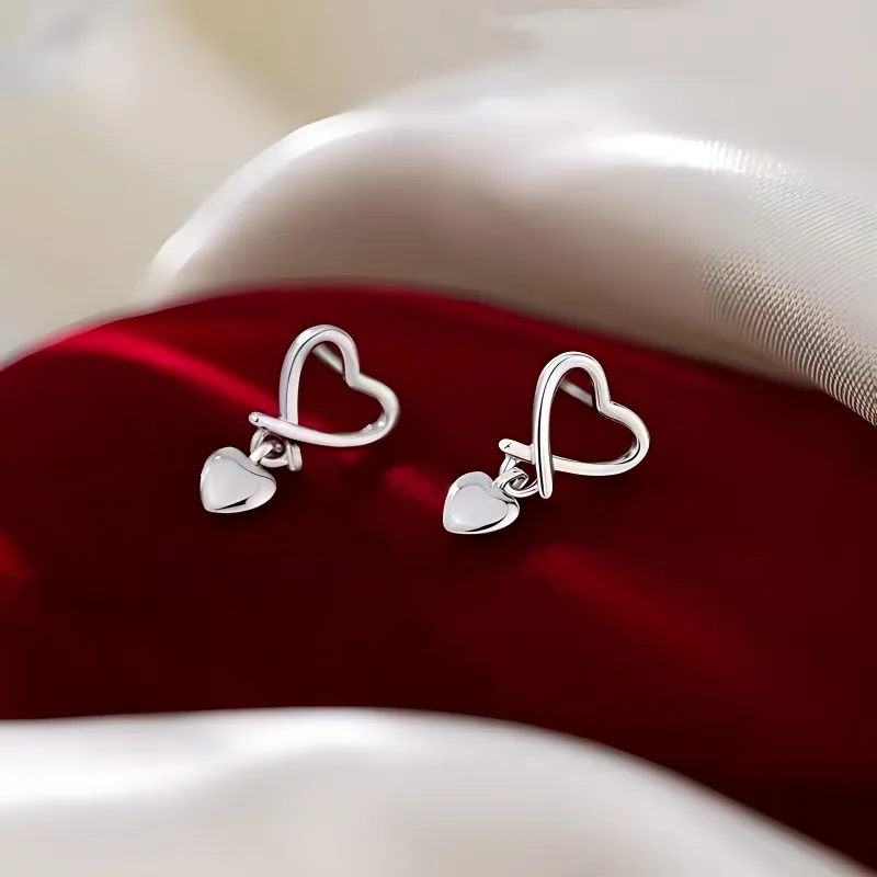 Universe Search S925 Silver Stud Earrings Women's-2