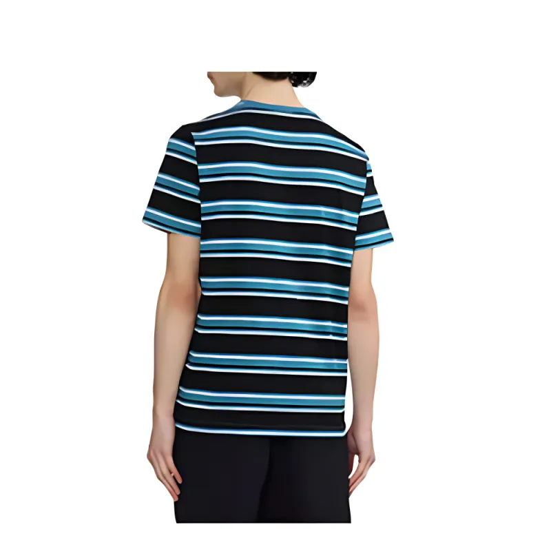 FRED PERRY Logo embroidered Striped Cotton T shirt-1