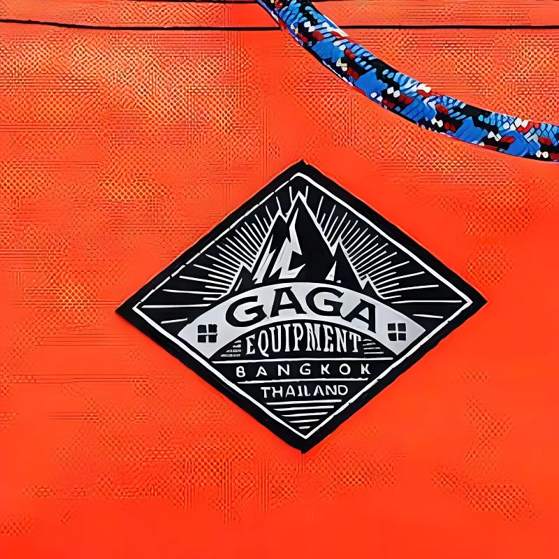 GAGA EQUIPMENT Nylon Envelope Bag, Shoulder Bag, Crossbody Bag Mini Unisex Fluorescent Orange-1