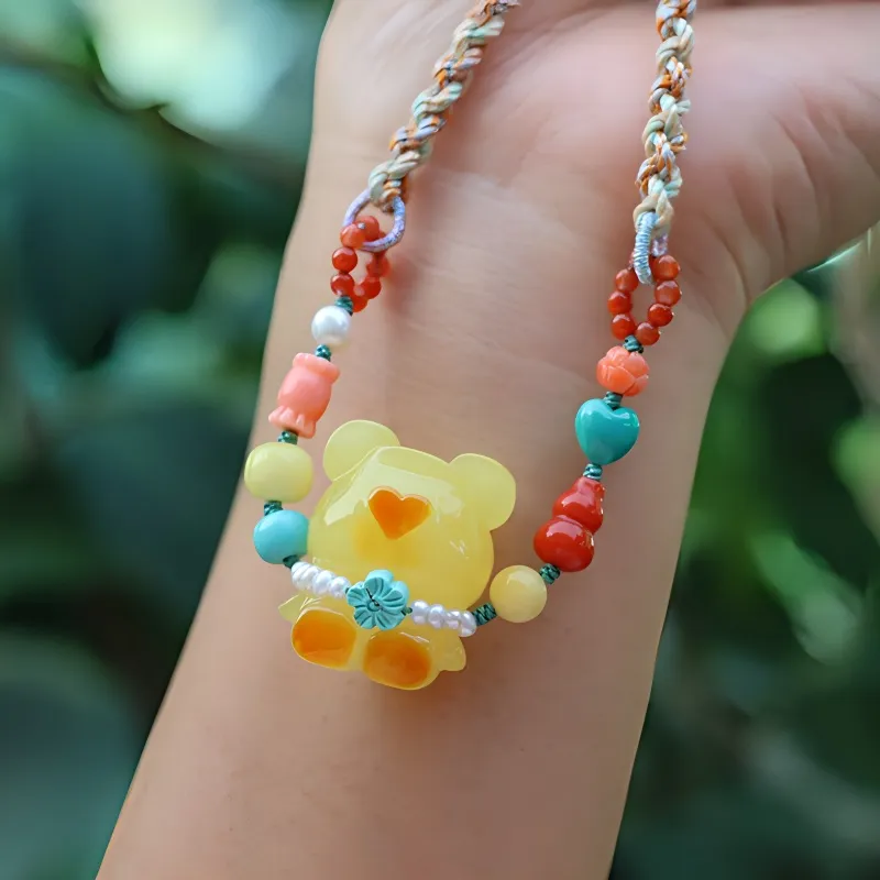 Xifeng Building Beeswax Necklaces Women's-2