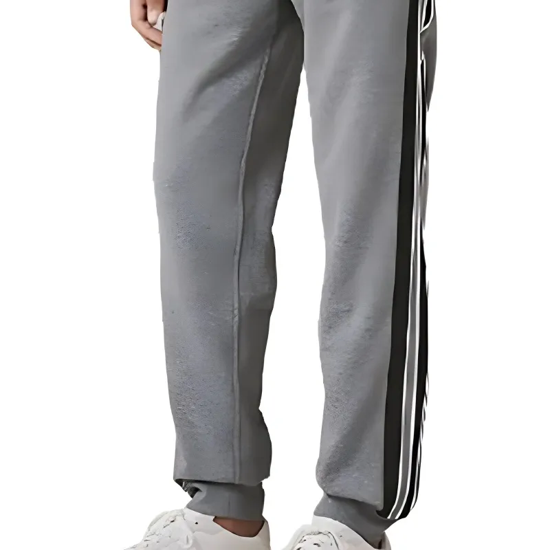 HERMES Knitted Sweatpants Men Gray-4