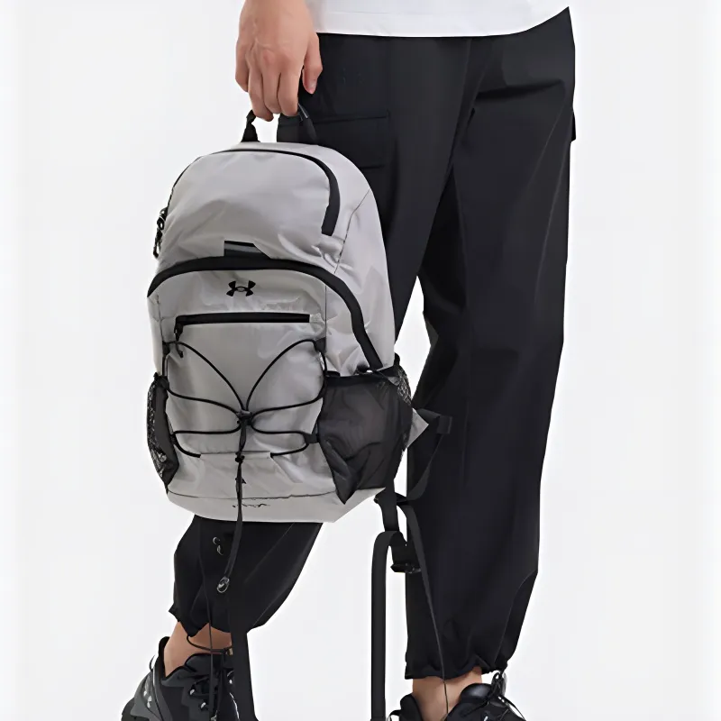Under Armour Polyamide Backpack Unisex Silver White-3