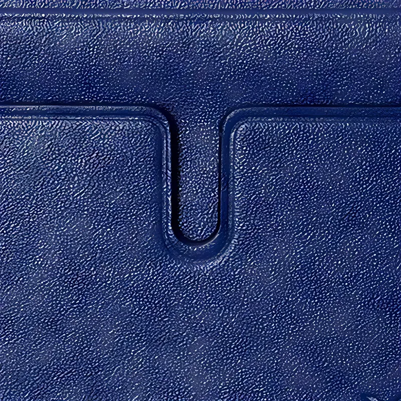 Burberry Calfskin Card Holder Men's Blue-4