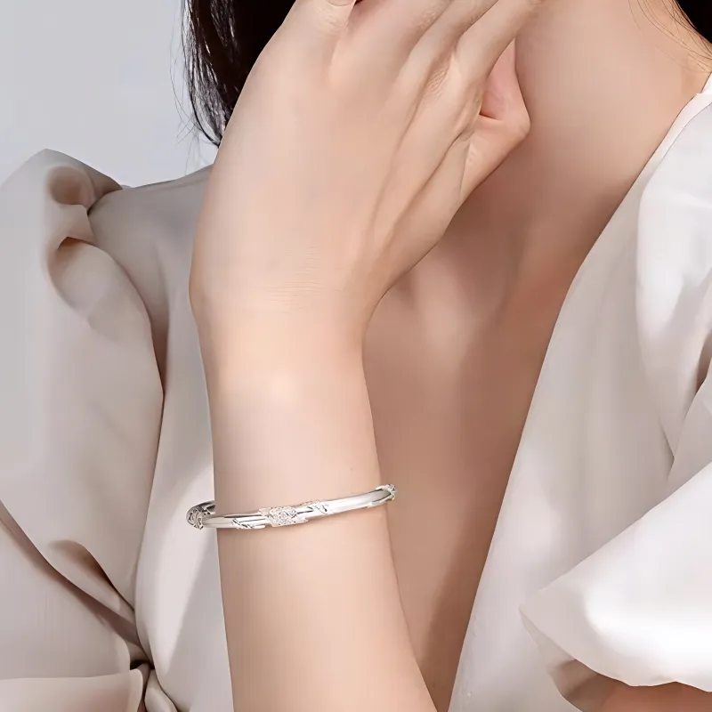 Beth Jewelry 999 Fine Silver Bangles Women's-4