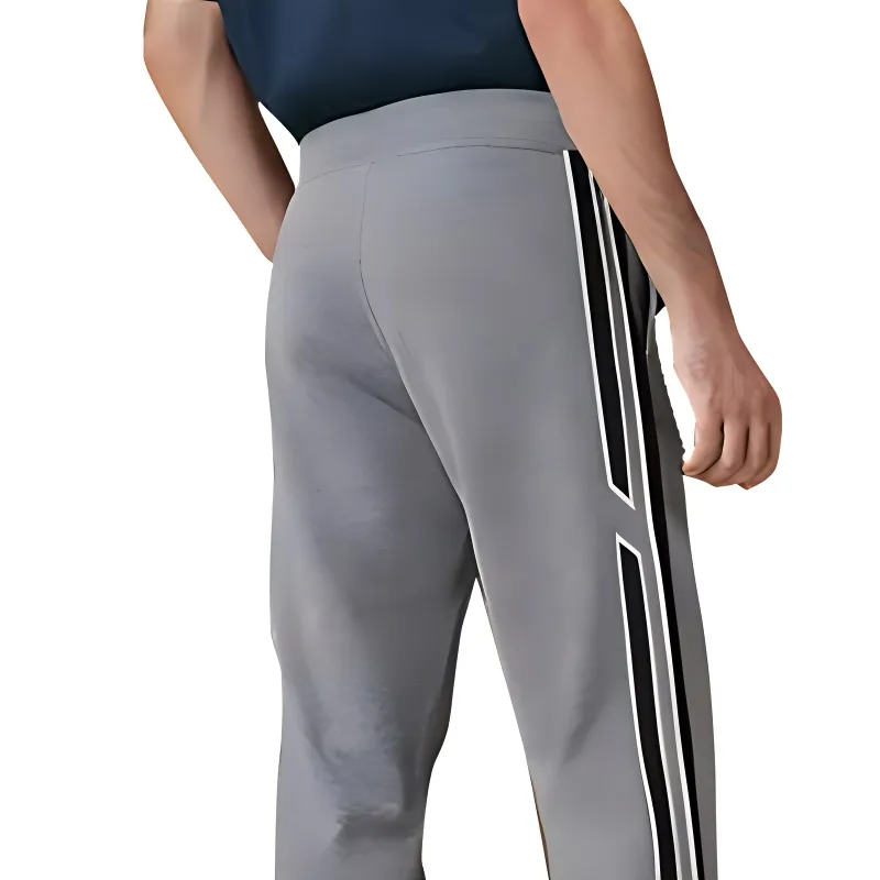 HERMES Knitted Sweatpants Men Gray-3