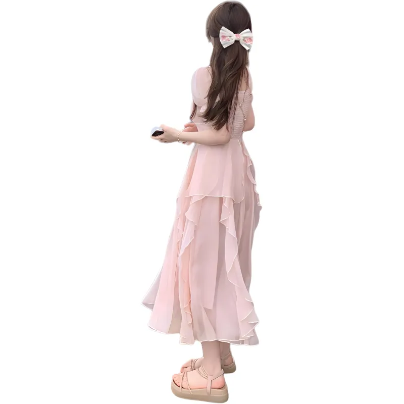 Mu Qingqing Short Sleeved Dress Women's-3