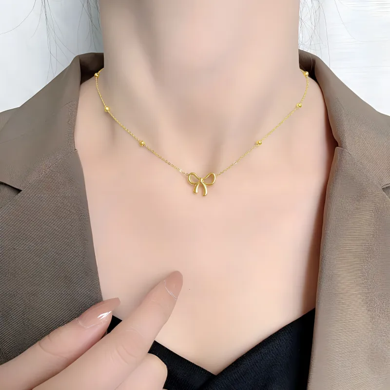 ALI THE FOX Titanium Steel Necklaces Women's-6