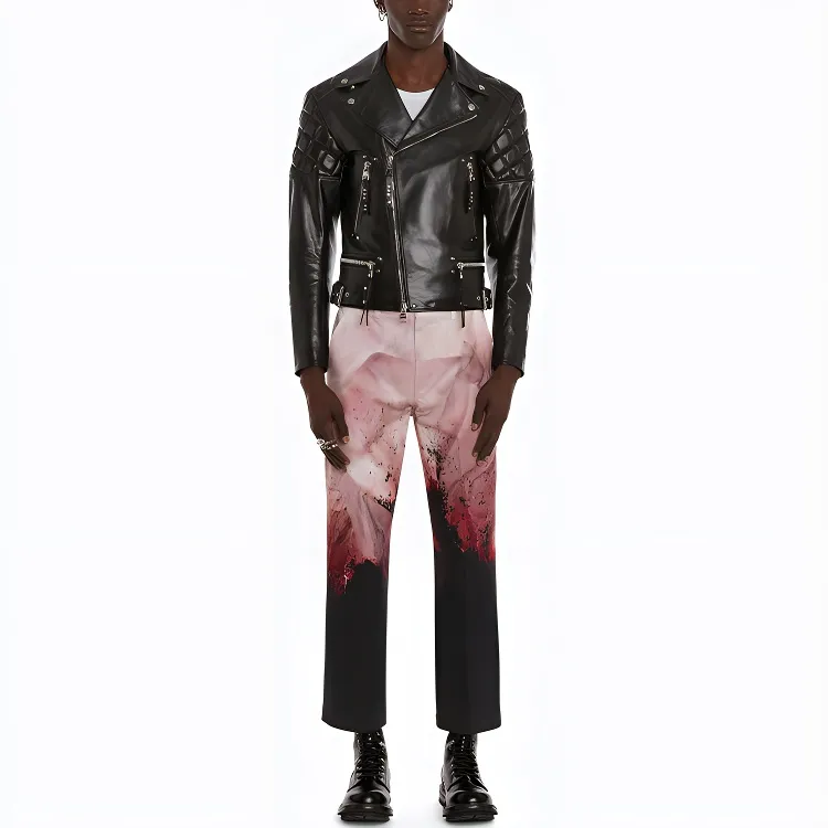 Alexander McQueen SS22 Leather Jacket Men's Black-1