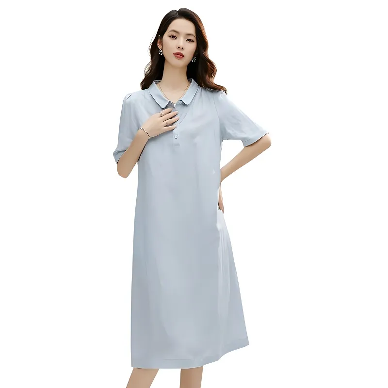 Late White Short Sleeved Dress Women's-2