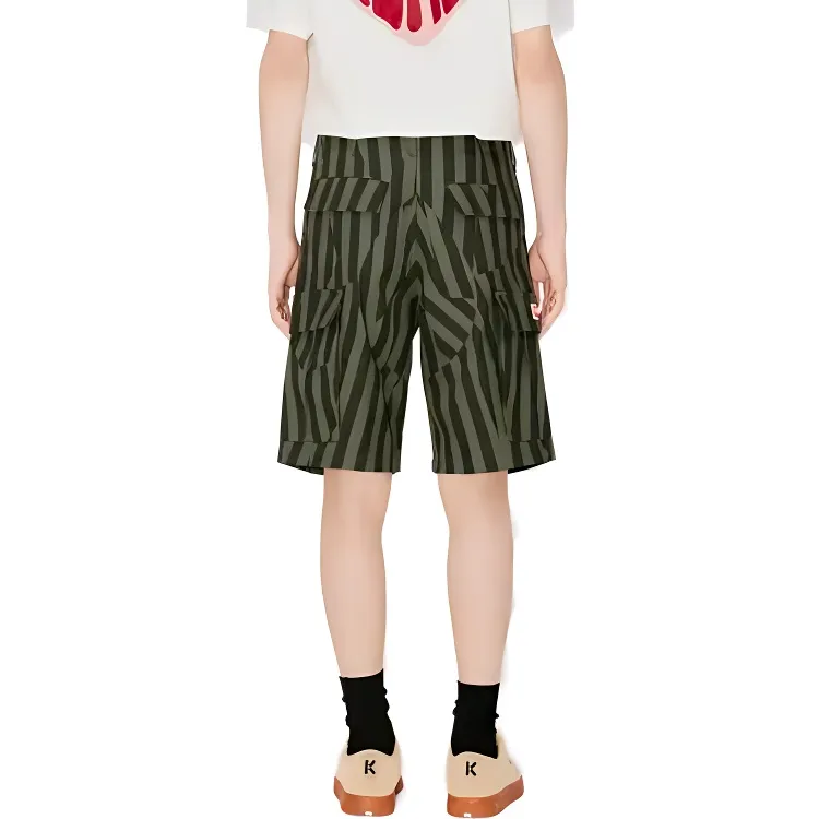 KENZO Cargo Shorts Men Green-4