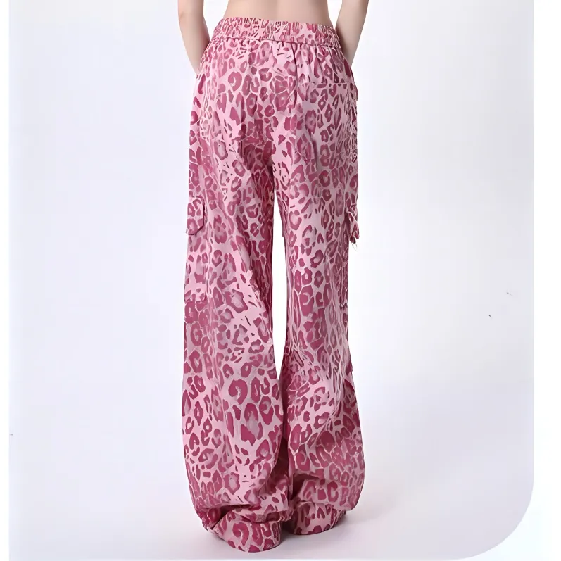 XIANSINIAO Cargo Pants Women's Pink-2