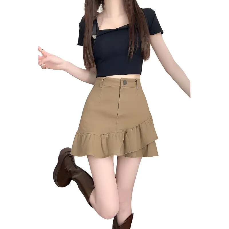 XIANSINIAO Casual Short Skirts Women's-2