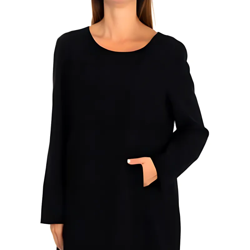 EMPORIO ARMANI Long Sleeved Dresses Women's Black-2