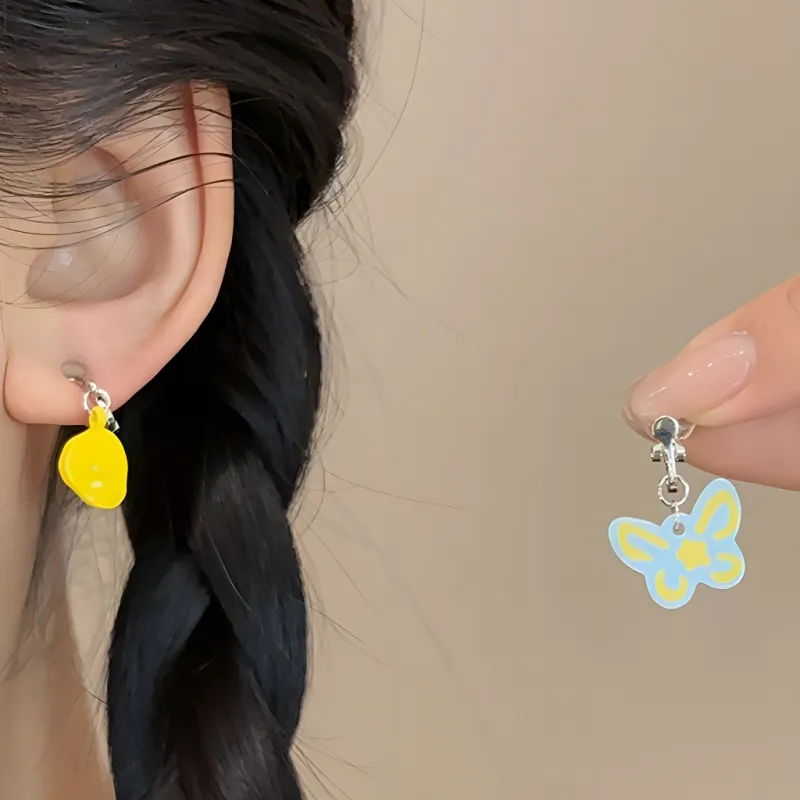 Universe Search Alloy Clip On Earrings Women's-1