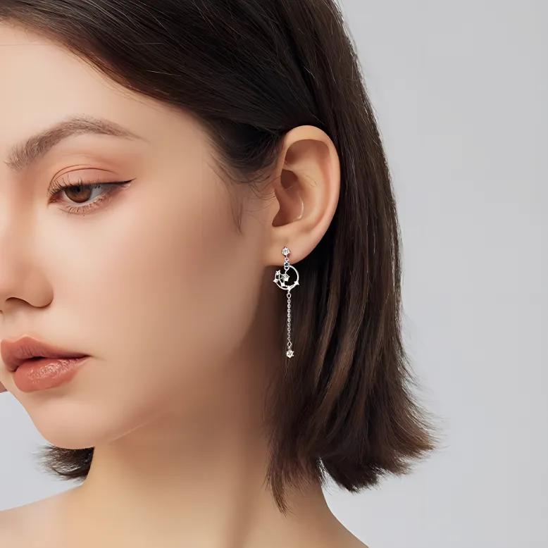Daisy Dream 999 Fine Silver Earrings Women's-3
