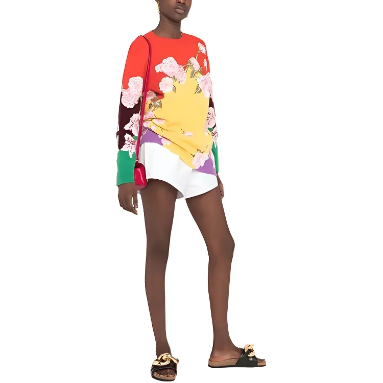 Valentino FW21 Loose Fit Sweater Women's Red-3