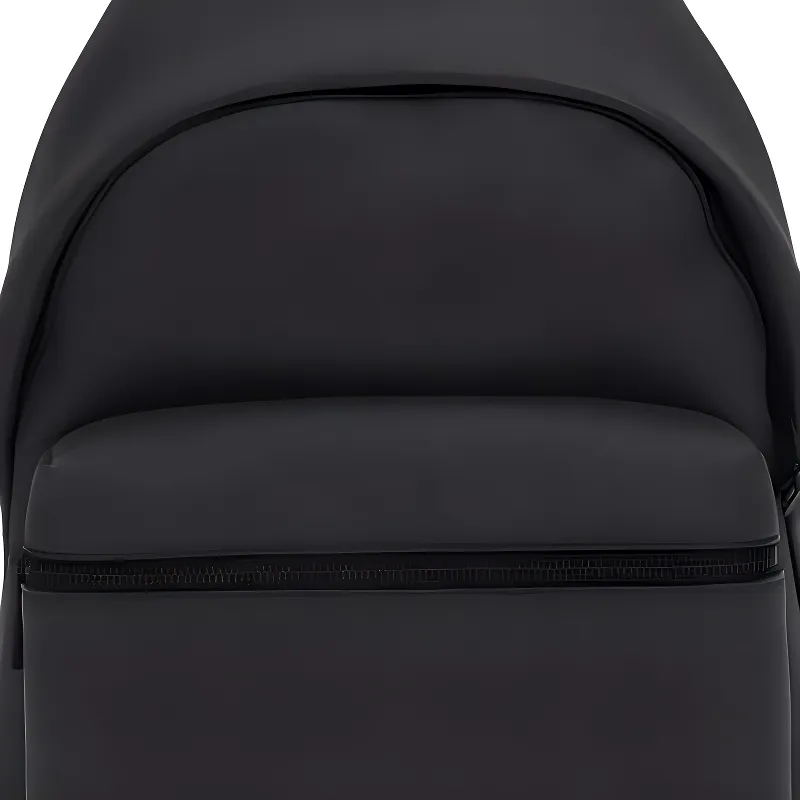 Bottega Veneta Leather Black Backpack Black-3