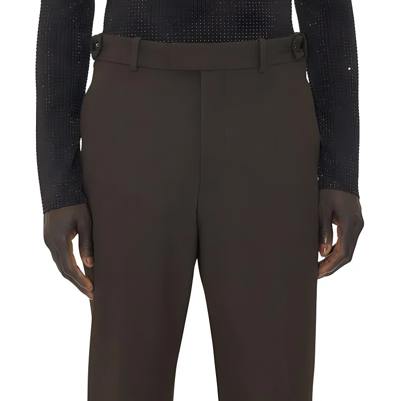 Bottega Veneta Casual Pants Men Chocolate-4