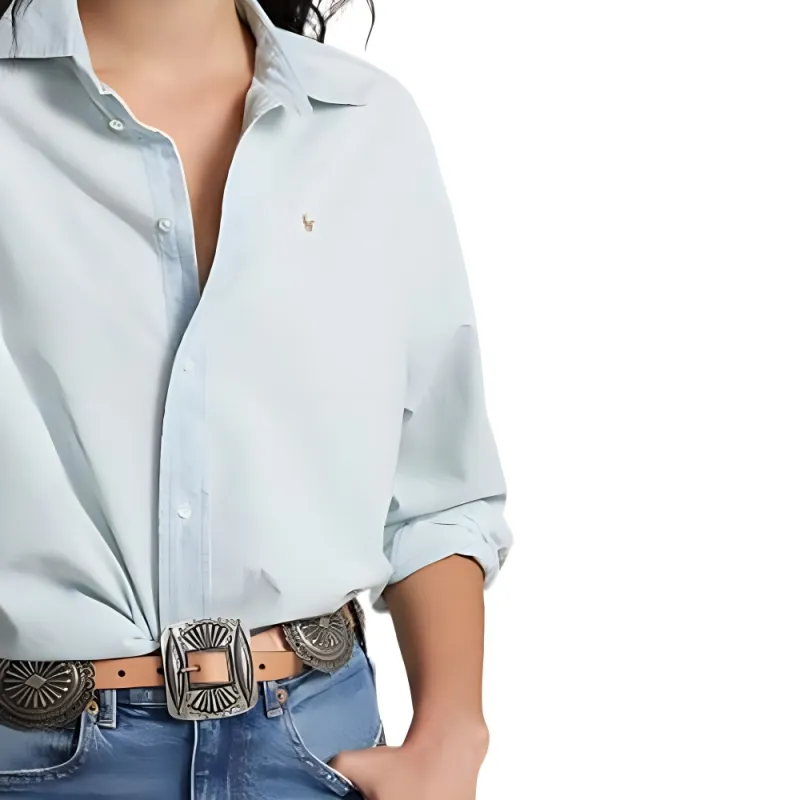 Polo Ralph Lauren SS23 Shirt Women's Light Blue-5