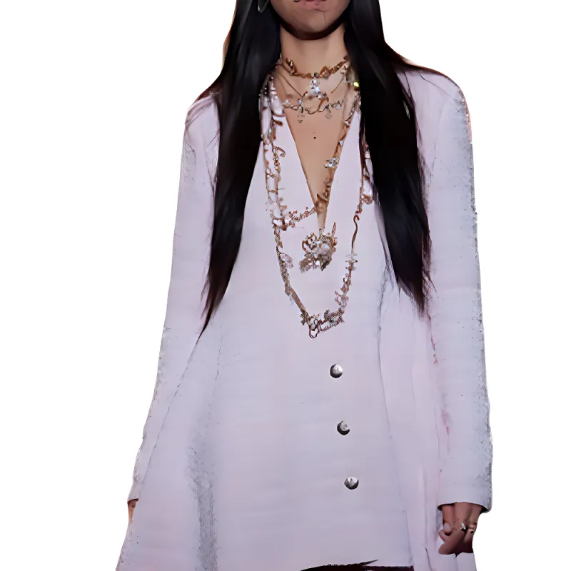 CHANEL New For Spring And Summer Long-Sleeved Dresses Women's Black-2
