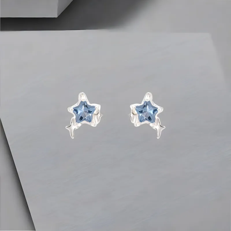 QIANFANGDAHUANGYE S925 Silver Stud Earrings Women's-3