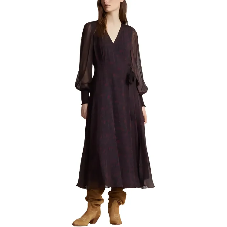 Polo Ralph Lauren Floral print Wrap Midi Dress-1