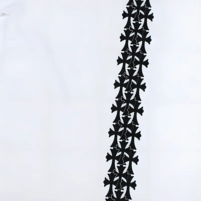 Chrome Hearts Cemetery Cross Tire Tracks T shirt-2
