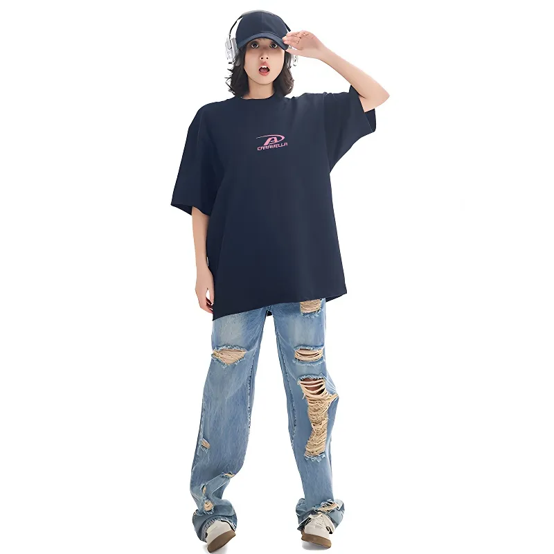 Caramella Drop Shoulder Sleeve T Shirt Women's-14
