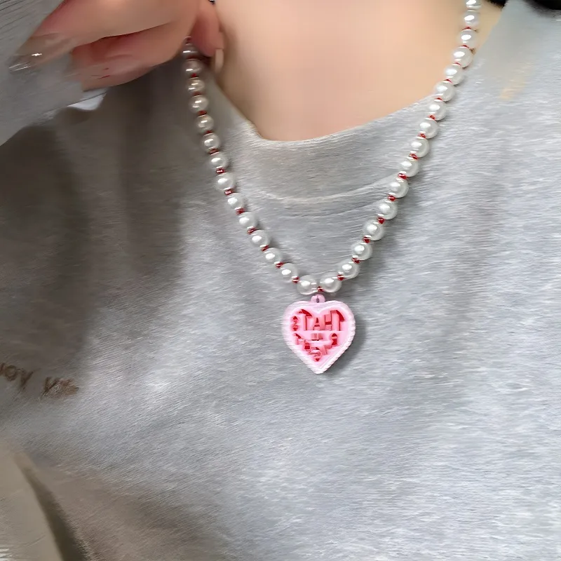 Barbie Shell Pearl Necklaces Women's-3
