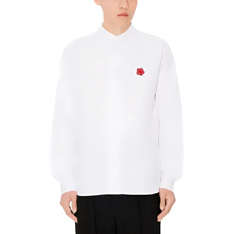 KENZO Boke Flower Embroidered Oxford Shirt-3