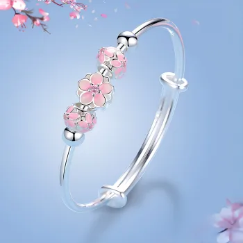 Bear Silversmith 999 Fine Silver Sterling Silver Bangle Women's