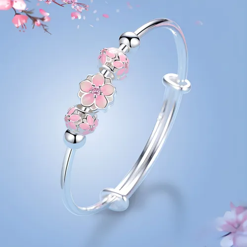 Bear Silversmith 999 Fine Silver Sterling Silver Bangle Women's