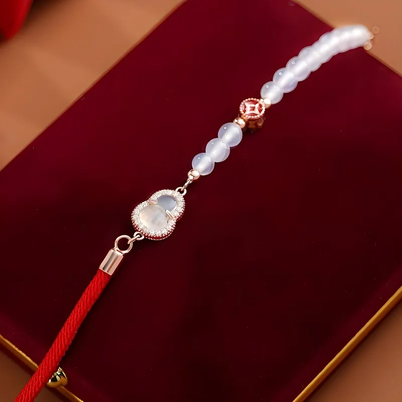LANMUYINNUO Natural Chalcedony Bracelets Women's-4