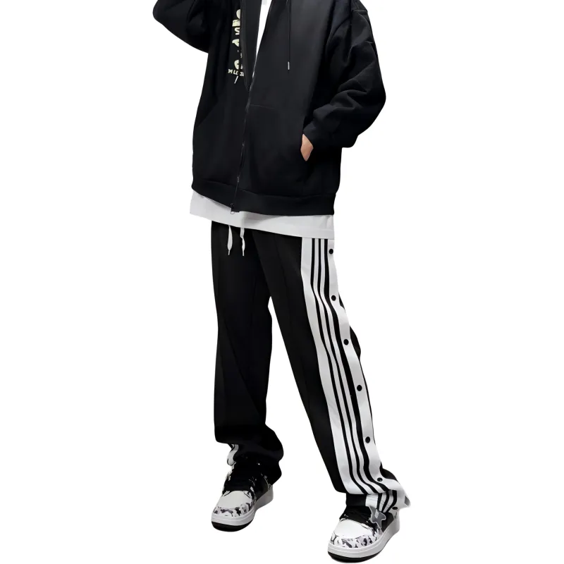 JIMI&JONS Casual Pants Unisex Black-4
