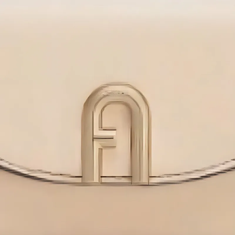 Furla Primula Stitched Grain Cow Leather Card Holder Wallet Women's Beige-1