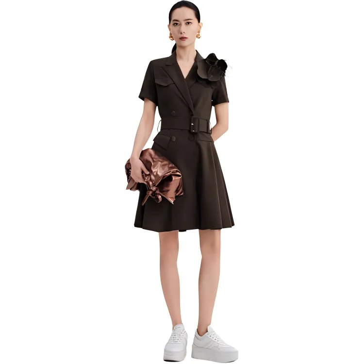 IDPAN Short Sleeved Dress Women's-2